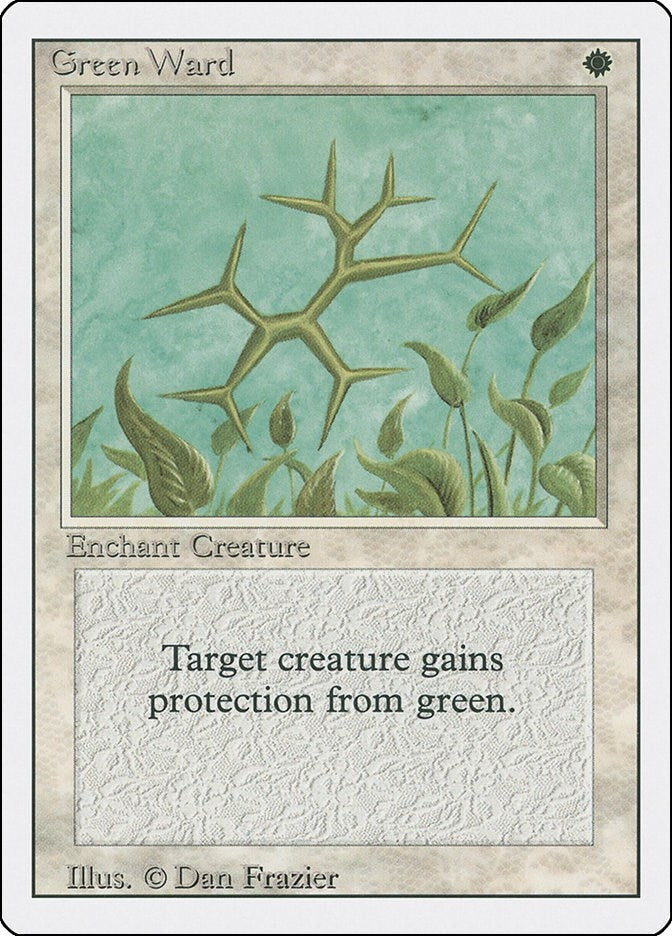 Image for Green Ward (Revised Edition) - Magic: The Gathering