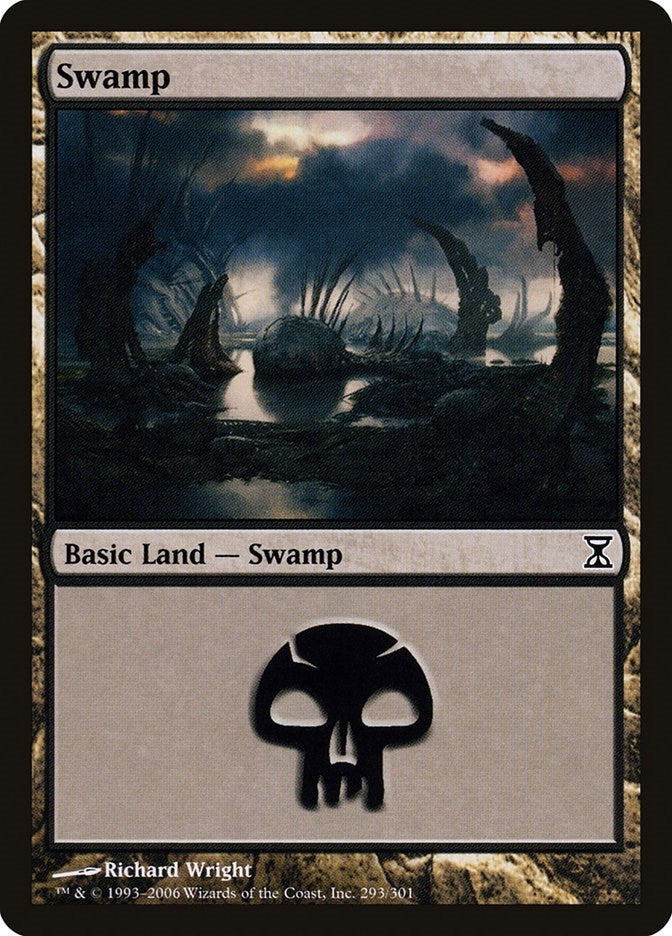 Image for Swamp (293) (Time Spiral) (293) - Magic: The Gathering