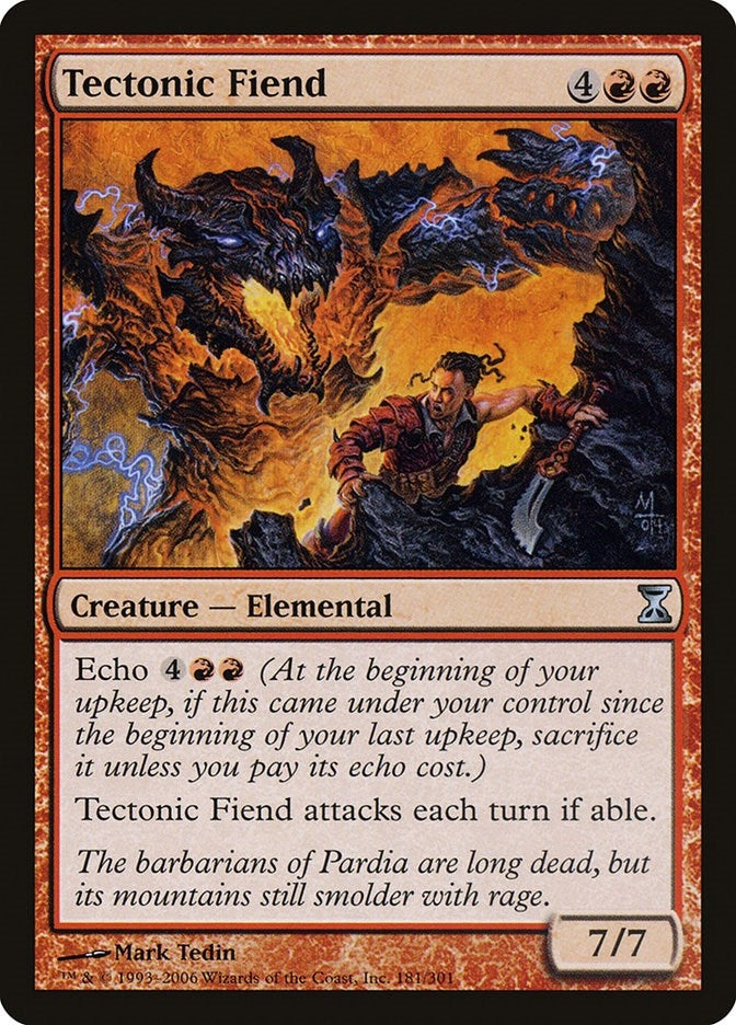 Image for Tectonic Fiend (Time Spiral) (181) - Magic: The Gathering