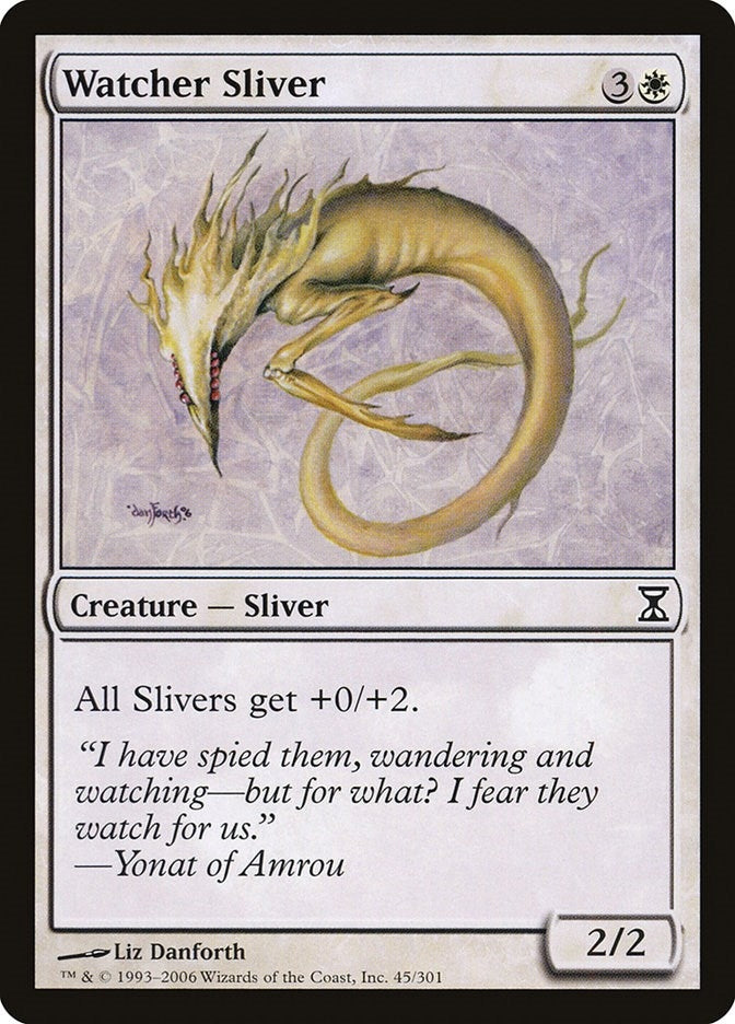 Image for Watcher Sliver (Time Spiral) (45) - Magic: The Gathering