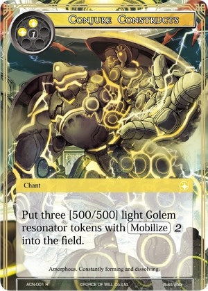 Image for Conjure Constructs (Ancient Nights) (ACN-001) - Force of Will