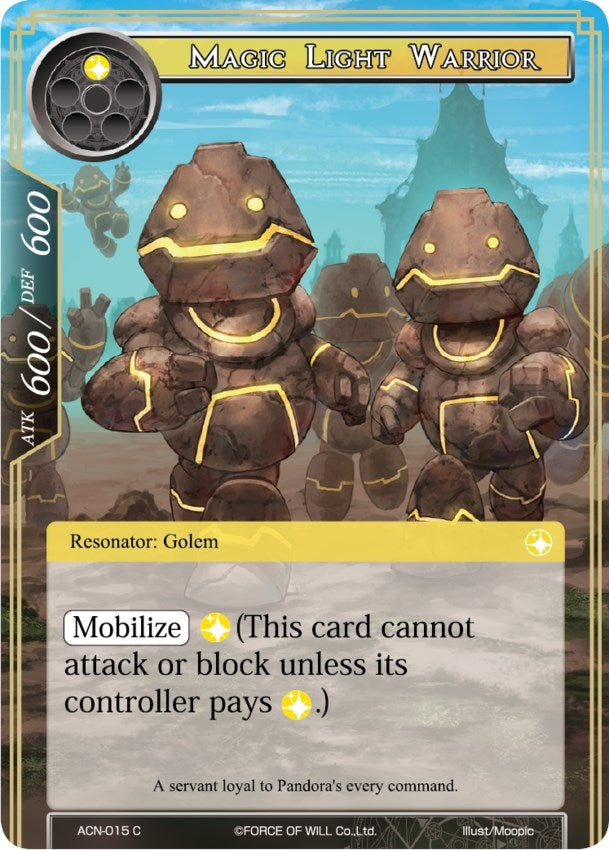Image for Magic Light Warrior (Ancient Nights) (ACN-015) - Force of Will