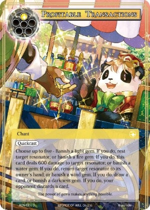 Image for Profitable Transactions (Ancient Nights) (ACN-021) - Force of Will