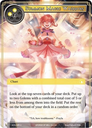 Image for Summon Magic Warriors (Ancient Nights) (ACN-025) - Force of Will