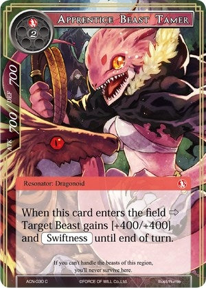 Image for Apprentice Beast Tamer (Ancient Nights) (ACN-030) - Force of Will