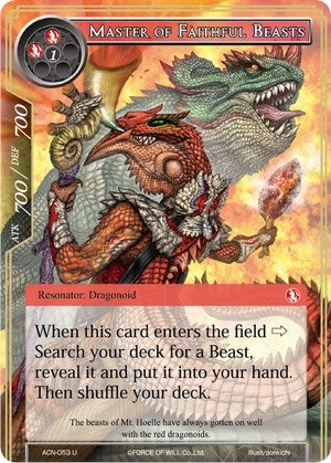 Image for Master of Faithful Beasts (Ancient Nights) (ACN-053) - Force of Will