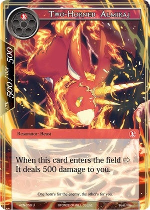 Image for Two-Horned Almiraj (Ancient Nights) (ACN-056) - Force of Will