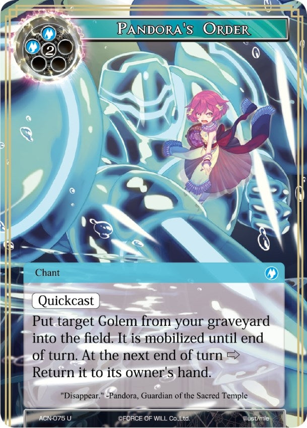 Image for Pandora's Order (Ancient Nights) (ACN-075) - Force of Will