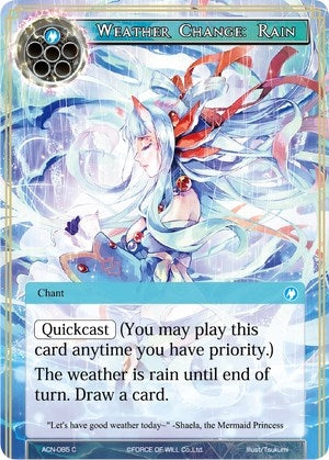 Image for Weather Change: Rain (Ancient Nights) (ACN-085) - Force of Will
