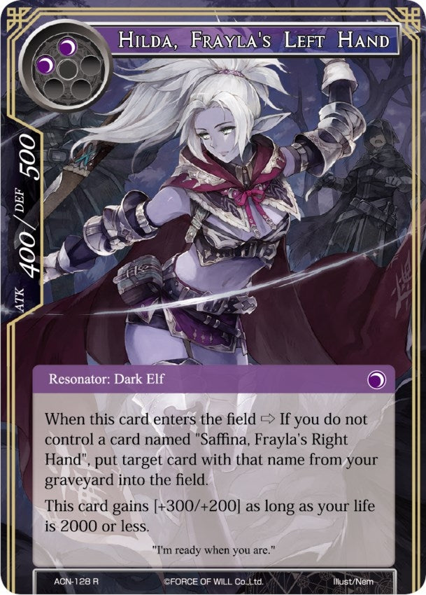 Image for Hilda, Frayla's Left Hand (Ancient Nights) (ACN-128) - Force of Will