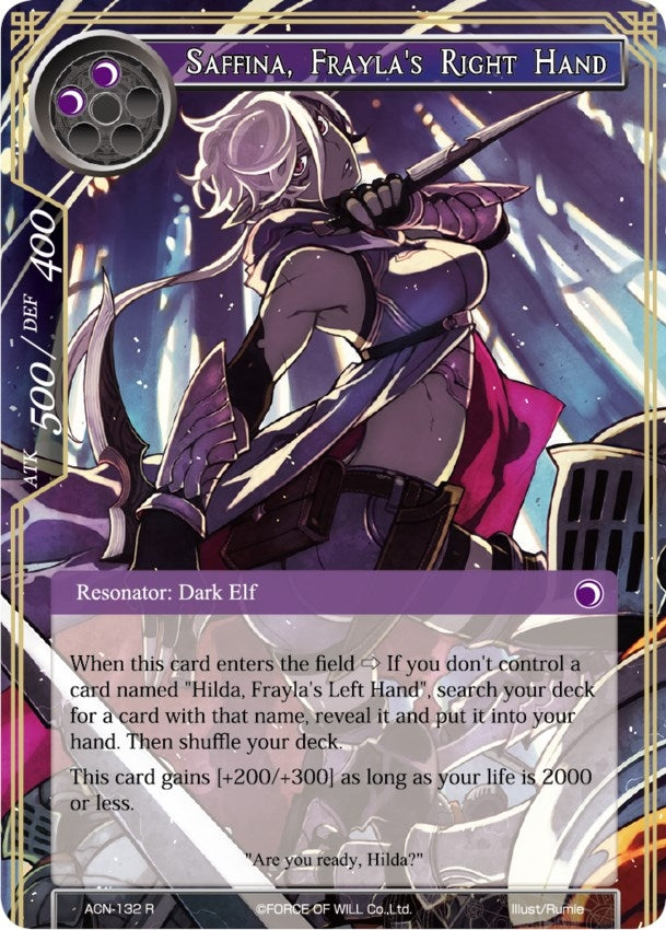 Image for Saffina, Frayla's Right Hand (Ancient Nights) (ACN-132) - Force of Will