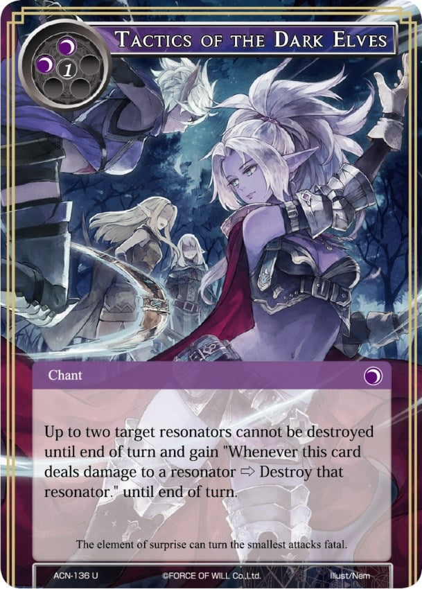 Image for Tactics of the Dark Elves (Ancient Nights) (ACN-136) - Force of Will