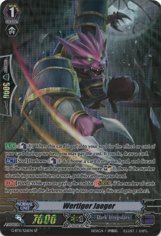 Image for Wertiger Jaeger (SP) (G-BT11: Demonic Advent) (G-BT11/S26EN) - Cardfight Vanguard