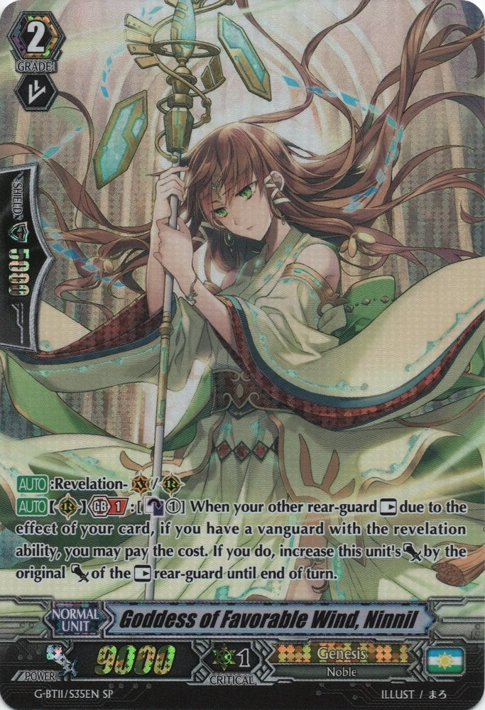 Image for Goddess of Favorable Wind, Ninnil (SP) (G-BT11: Demonic Advent) (G-BT11/S35EN) - Cardfight Vanguard