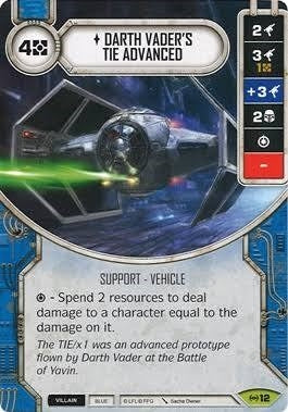 Image for Darth Vader's TIE Advanced (Empire at War) (12) - Star Wars: Destiny