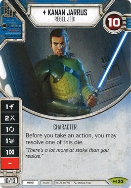 Image for Kanan Jarrus - Rebel Jedi (Empire at War) (33) - Star Wars: Destiny
