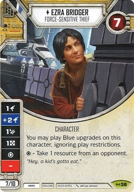 Image for Ezra Bridger - Force-sensitive Thief (Card Only) (Empire at War) (38) - Star Wars: Destiny