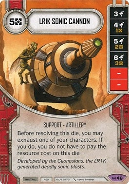 Image for LR1K Sonic Cannon (Card Only) (Empire at War) (46) - Star Wars: Destiny