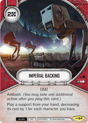 Image for Imperial Backing (Empire at War) (64) - Star Wars: Destiny