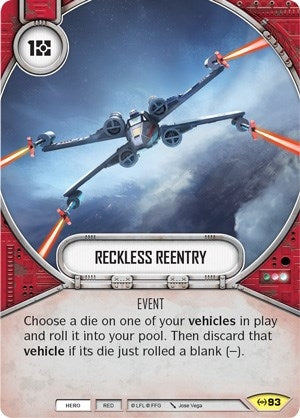 Image for Reckless Reentry (Empire at War) (93) - Star Wars: Destiny