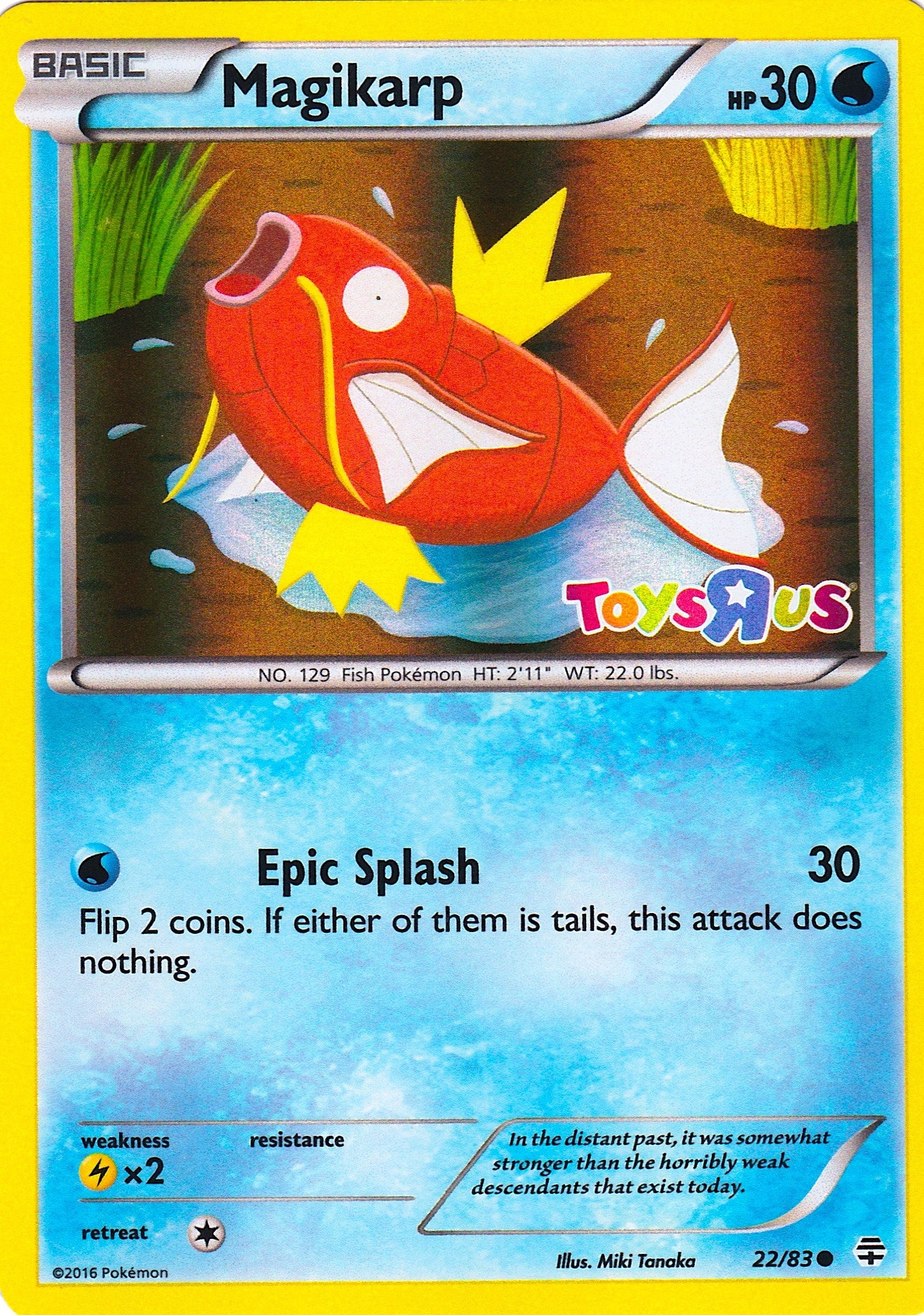 Image for Magikarp - 22/83 (Toys R Us Promo) (Miscellaneous Cards & Products) (022/083) - Pokemon