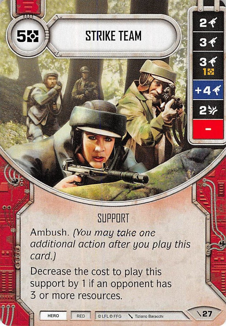 Image for Strike Team (Card Only) (Two-Player Game) (27) - Star Wars: Destiny