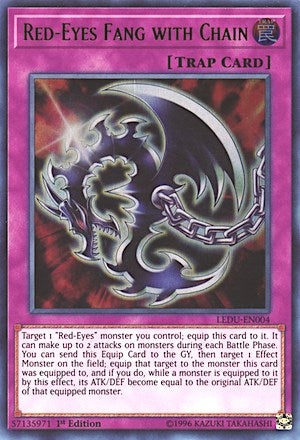 Image for Red-Eyes Fang with Chain (Legendary Duelists) (LEDU-EN004) - YuGiOh