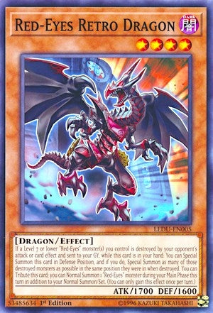 Image for Red-Eyes Retro Dragon (Legendary Duelists) (LEDU-EN005) - YuGiOh