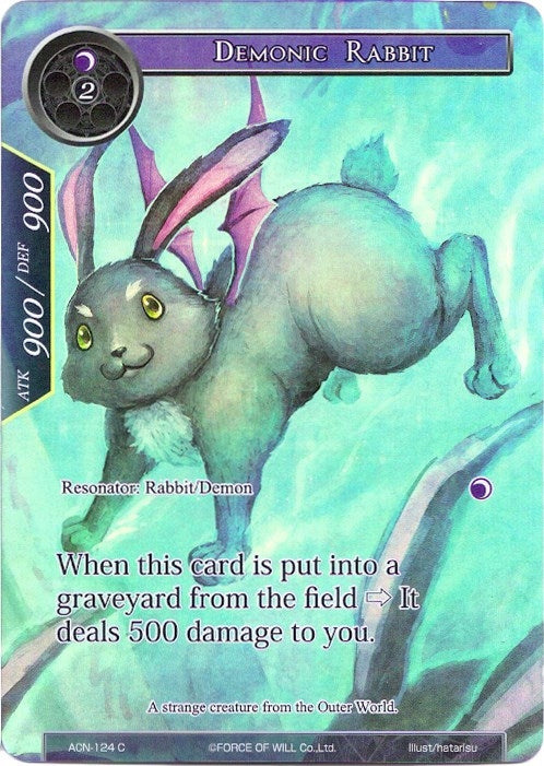 Image for Demonic Rabbit (Full Art) (Ancient Nights) (ACN-124) - Force of Will
