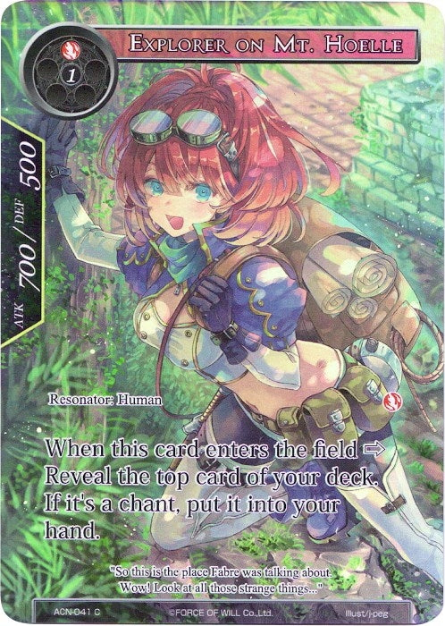 Image for Explorer on Mt. Hoelle (Full Art) (Ancient Nights) (ACN-041) - Force of Will