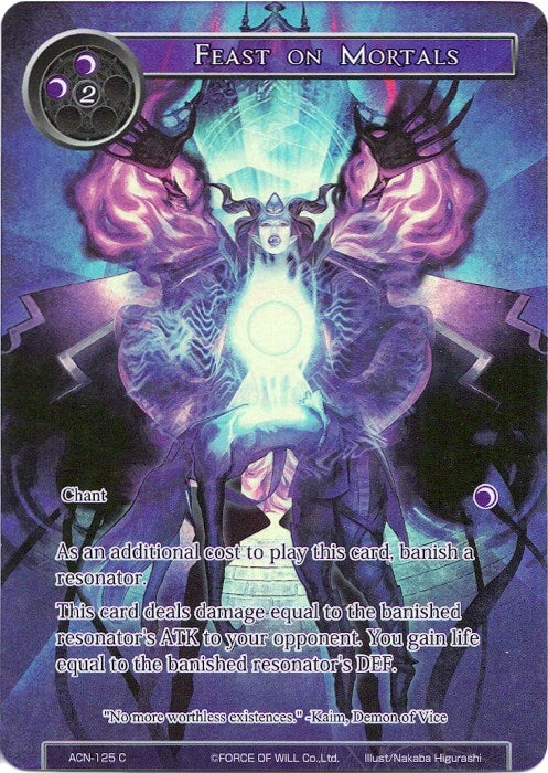 Image for Feast on Mortals (Full Art) (Ancient Nights) (ACN-125) - Force of Will