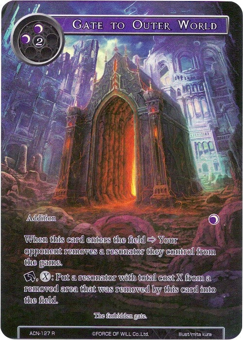 Image for Gate to Outer World (Full Art) (Ancient Nights) (ACN-127) - Force of Will