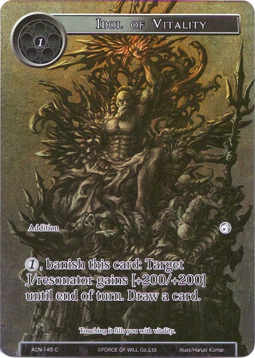 Image for Idol of Vitality (Full Art) (Ancient Nights) (ACN-145) - Force of Will