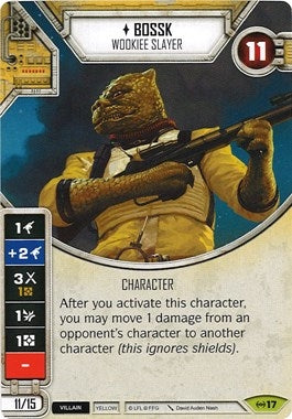 Image for Bossk - Wookiee Slayer (Card Only) (Empire at War) (17) - Star Wars: Destiny