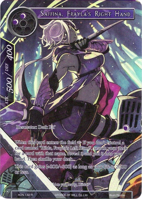 Image for Saffina, Frayla's Right Hand (Full Art) (Ancient Nights) (ACN-132) - Force of Will