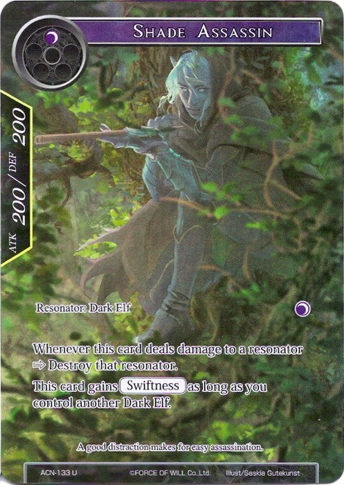 Image for Shade Assassin (Full Art) (Ancient Nights) (ACN-133) - Force of Will
