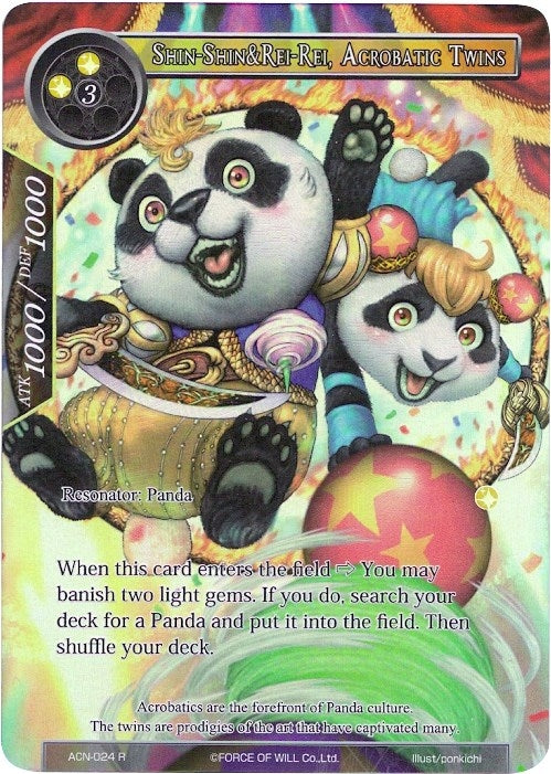 Image for Shin-Shin&Rei-Rei, Acrobatic Twins (Full Art) (Ancient Nights) (ACN-024) - Force of Will