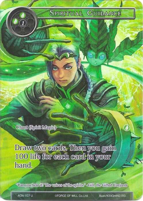 Image for Spiritual Guidance (Full Art) (Ancient Nights) (ACN-107) - Force of Will