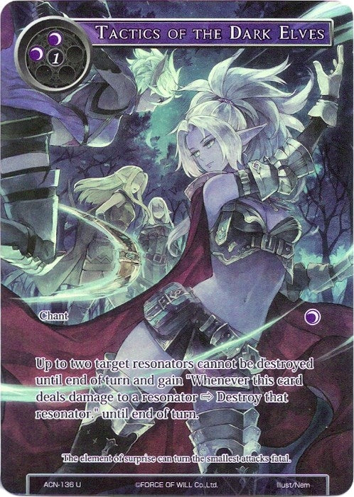Image for Tactics of the Dark Elves (Full Art) (Ancient Nights) (ACN-136) - Force of Will
