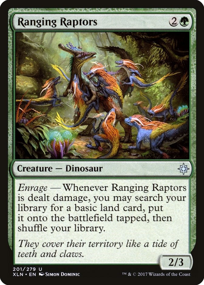 Image for Ranging Raptors (Ixalan) (201) - Magic: The Gathering