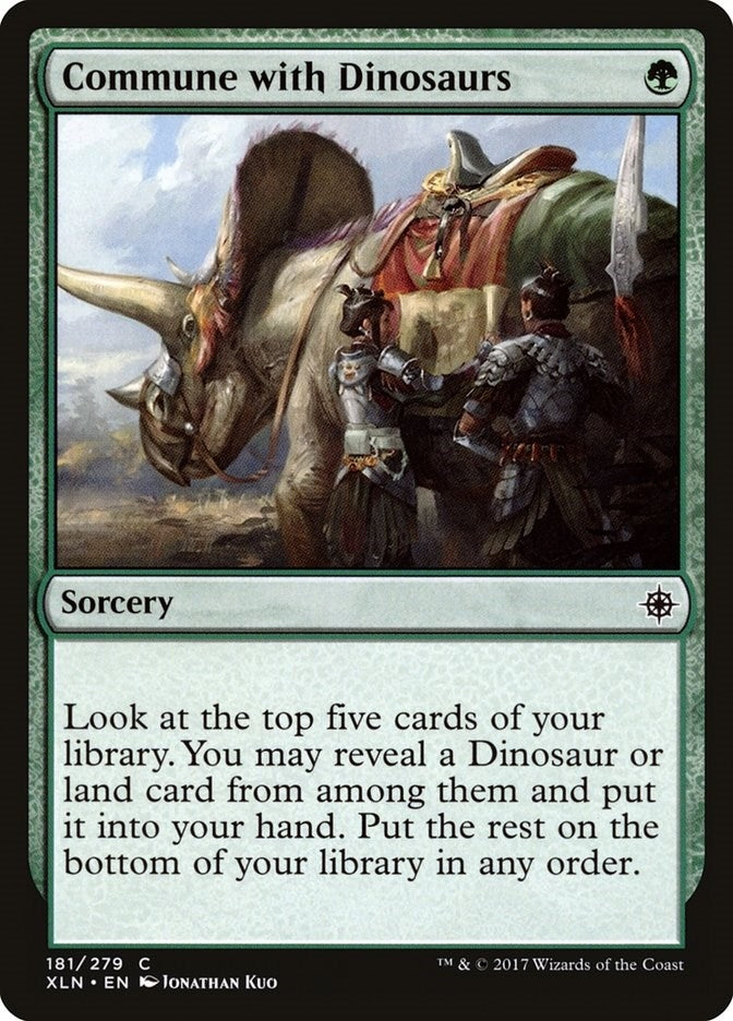 Image for Commune with Dinosaurs (Ixalan) (181) - Magic: The Gathering