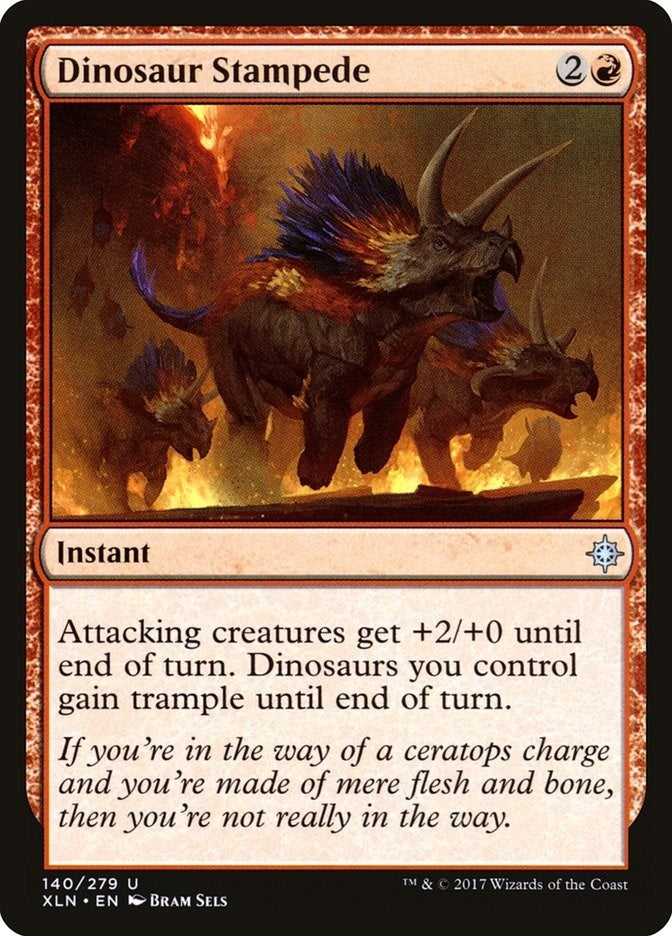 Image for Dinosaur Stampede (Ixalan) (140) - Magic: The Gathering