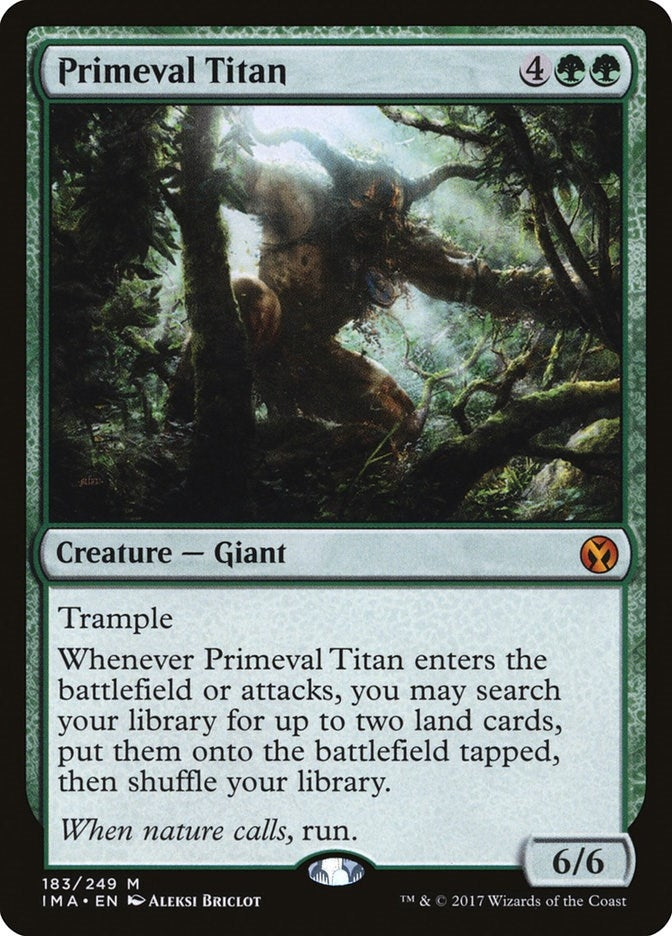Image for Primeval Titan (Iconic Masters) (183) - Magic: The Gathering