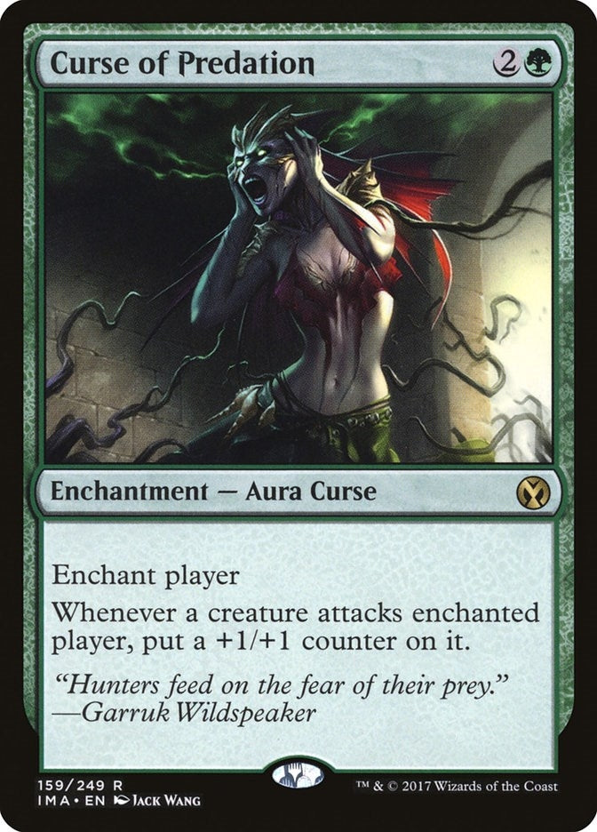 Image for Curse of Predation (Iconic Masters) (159) - Magic: The Gathering