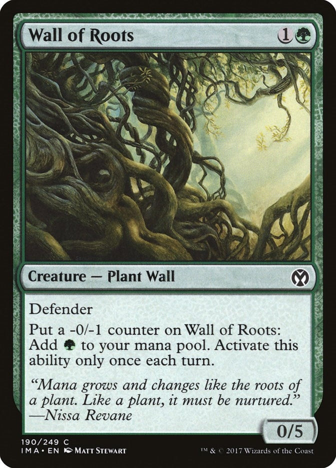 Image for Wall of Roots (Iconic Masters) (190) - Magic: The Gathering