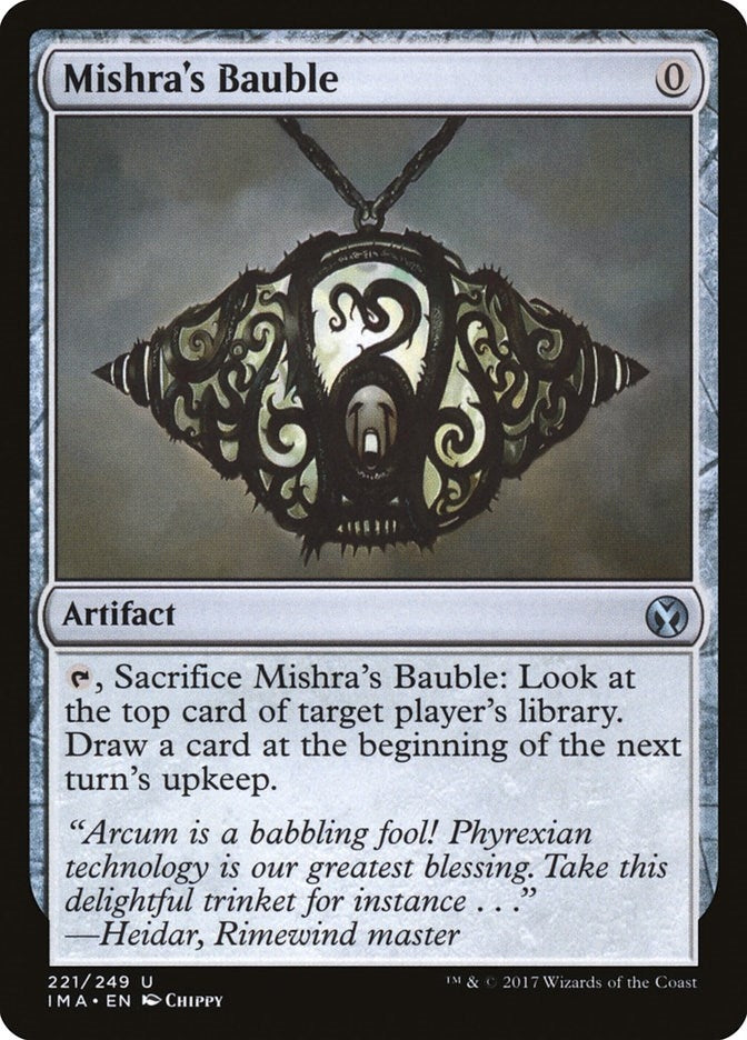 Image for Mishra's Bauble (Iconic Masters) (221) - Magic: The Gathering