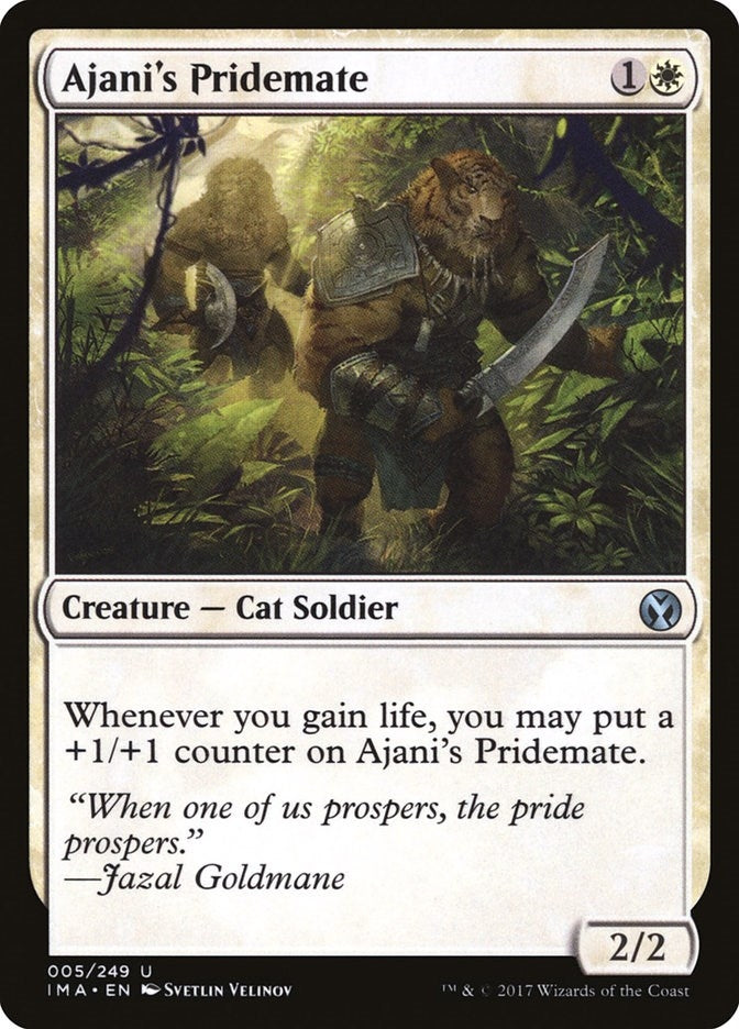 Image for Ajani's Pridemate (Iconic Masters) (5) - Magic: The Gathering