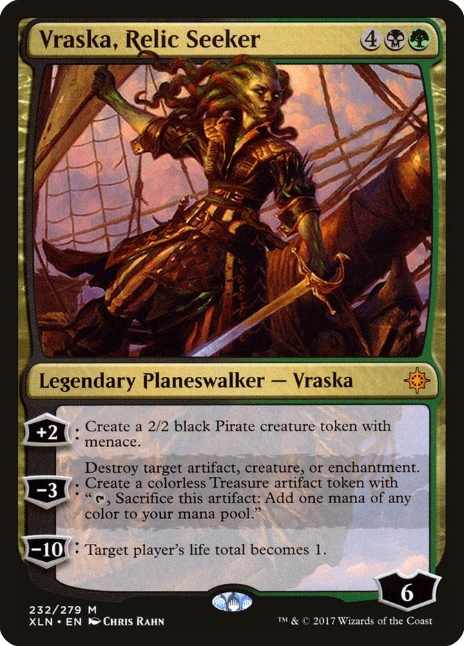 Image for Vraska, Relic Seeker (Ixalan) (232) - Magic: The Gathering