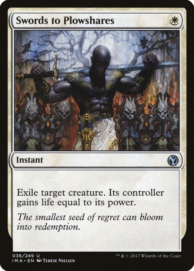 Image for Swords to Plowshares (Iconic Masters) (36) - Magic: The Gathering