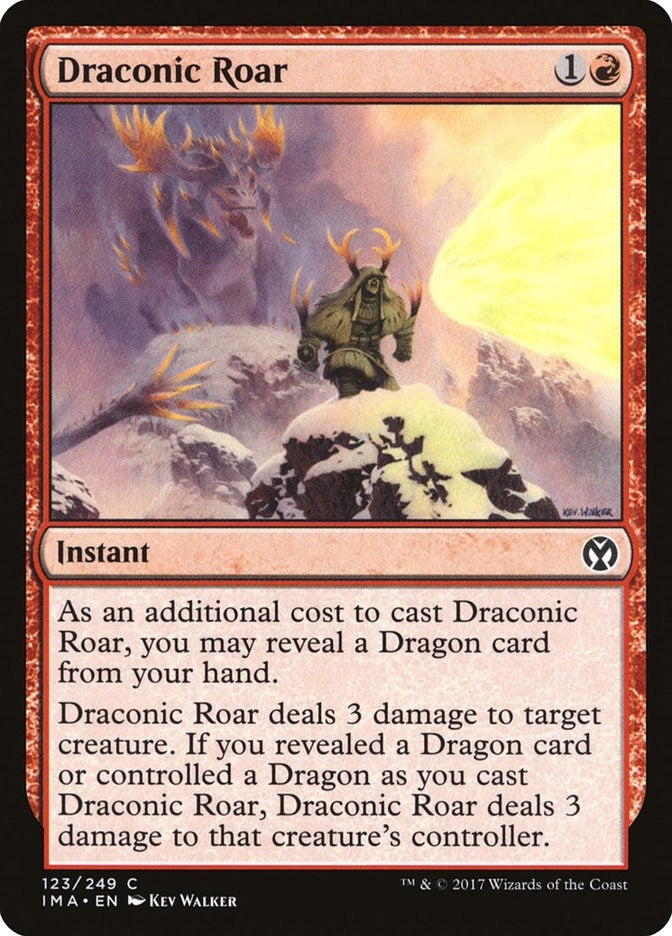 Image for Draconic Roar (Iconic Masters) (123) - Magic: The Gathering
